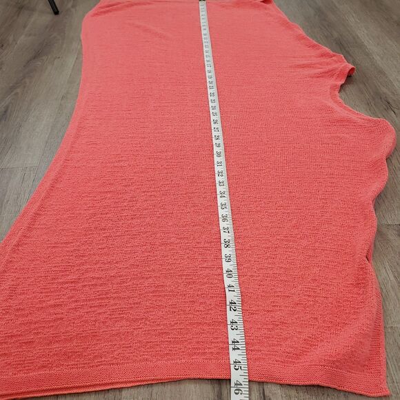 J.Jill Lightweight Knit Poncho One Size Button Beach Boho Coastal Travel Preppy - Picture 9 of 11